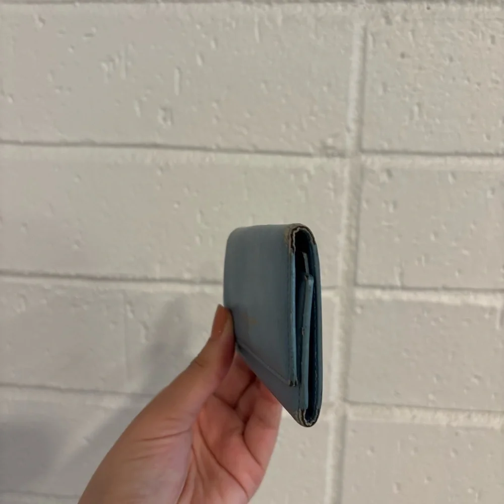 Saint Laurent vintage keyholder wallet in blue